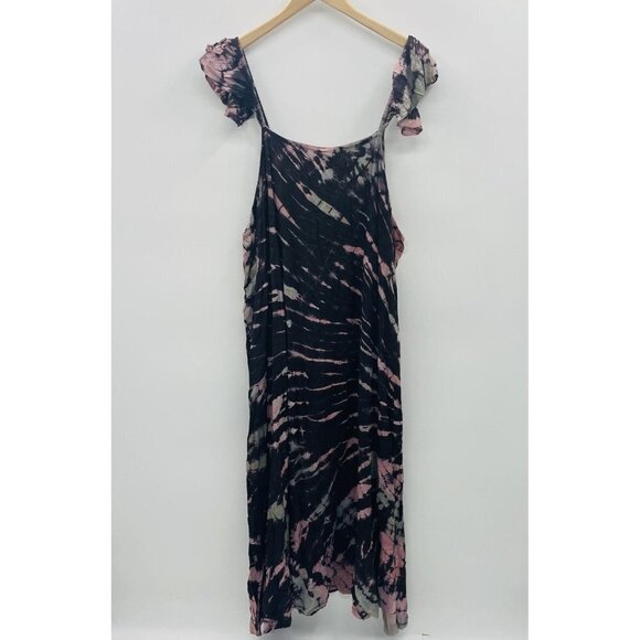 Raviya Womens Plus Size 2X Tie-Dye Off-The-Shoulder Maxi Dress Swim Cover-Up $58 - Picture 6 of 10